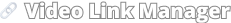 The logo for YT Link manager